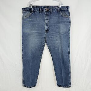Vtg Men’s Jeans Straight Leg 48x30 Distressed Light Denim Rustler